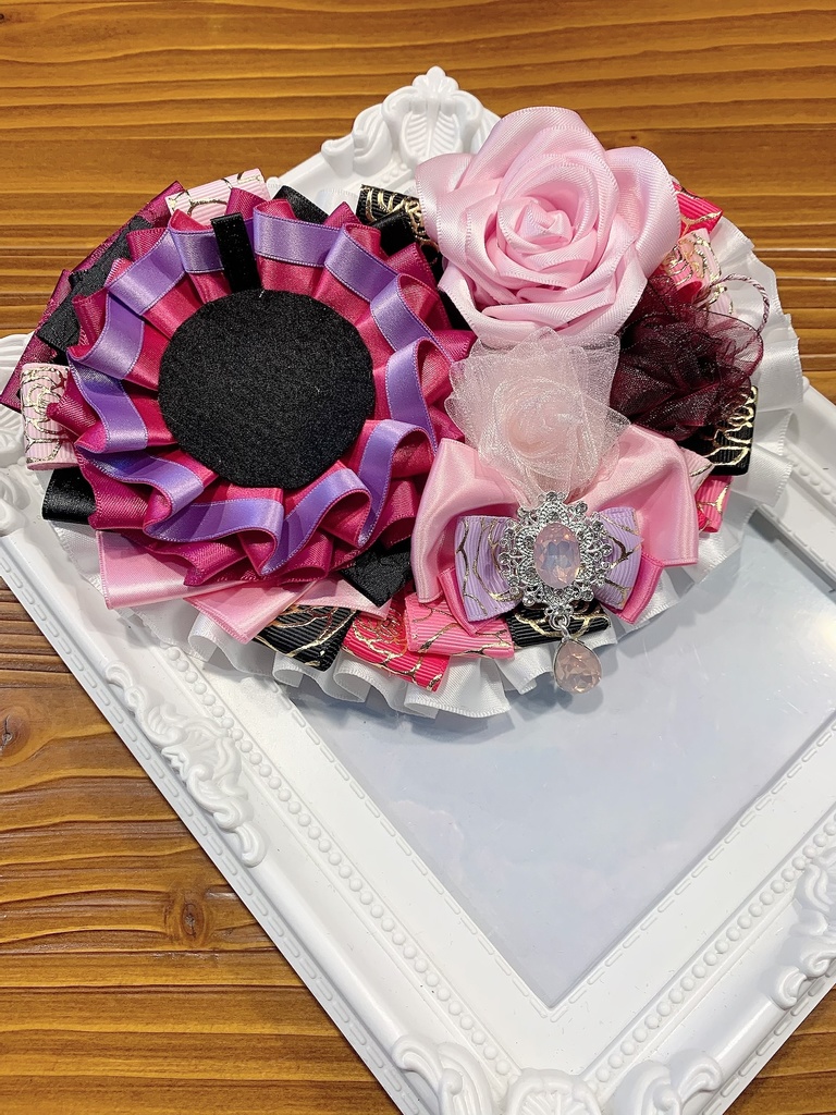 ハート型 ピンク&紫ver ロゼット