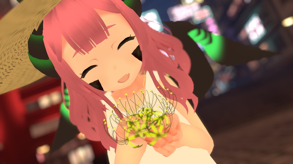 【VRC想定】彼岸花アクセサリー