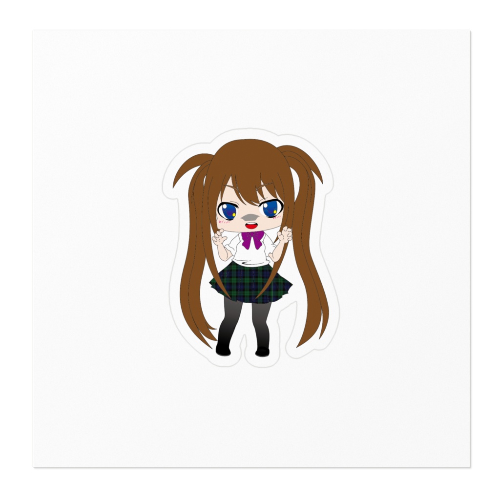 ユリちゃんのステッカー1