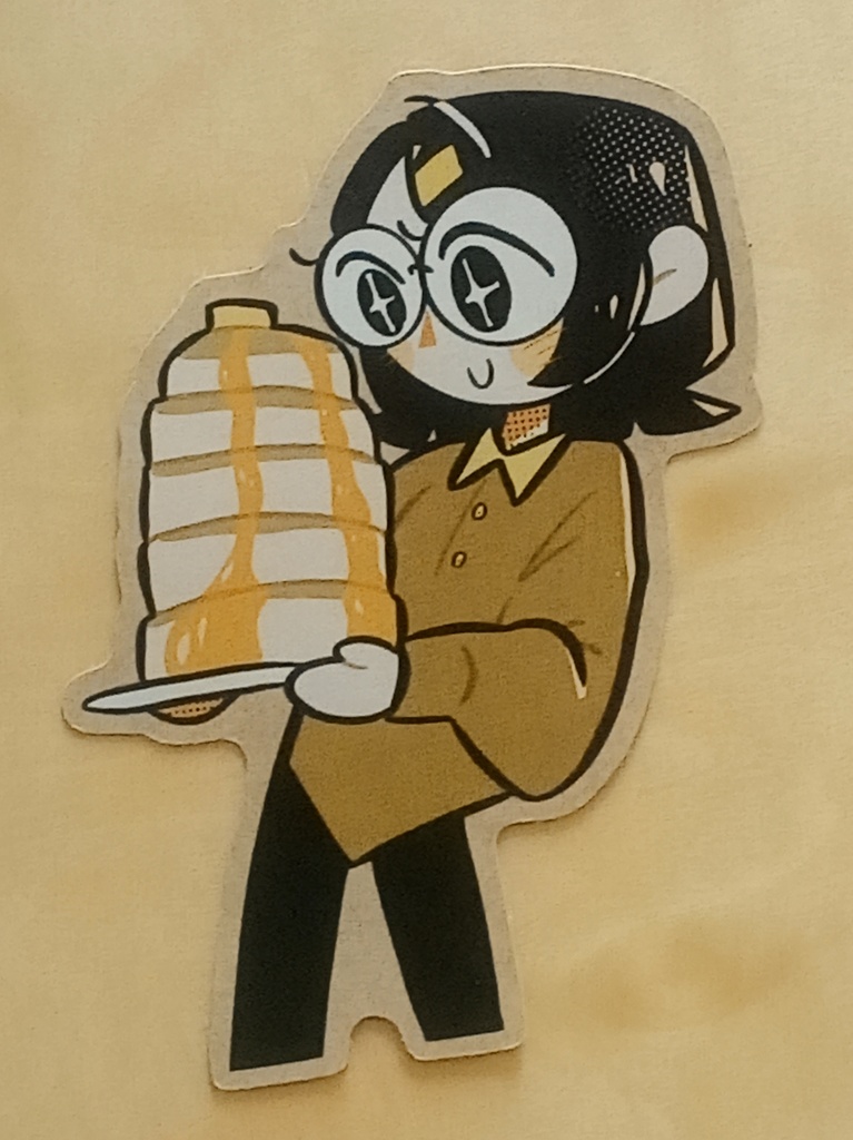 ダイカットステッカー【ホットケーキの子】