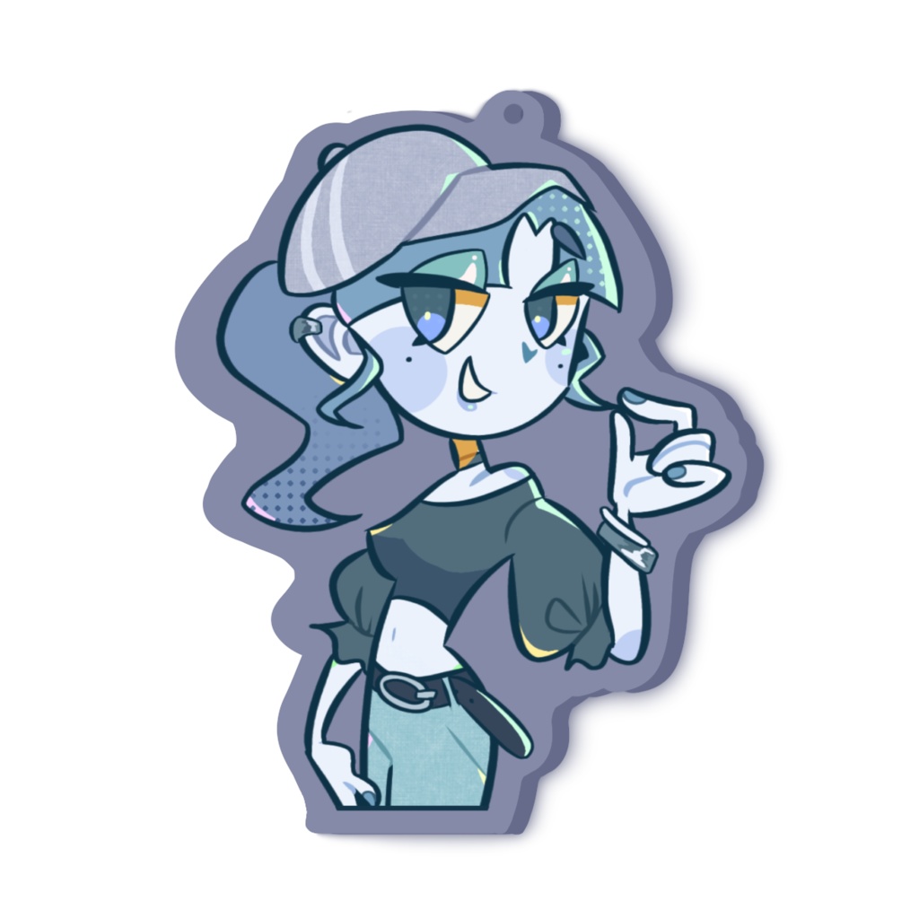 アクリルキーホルダー【Blue】