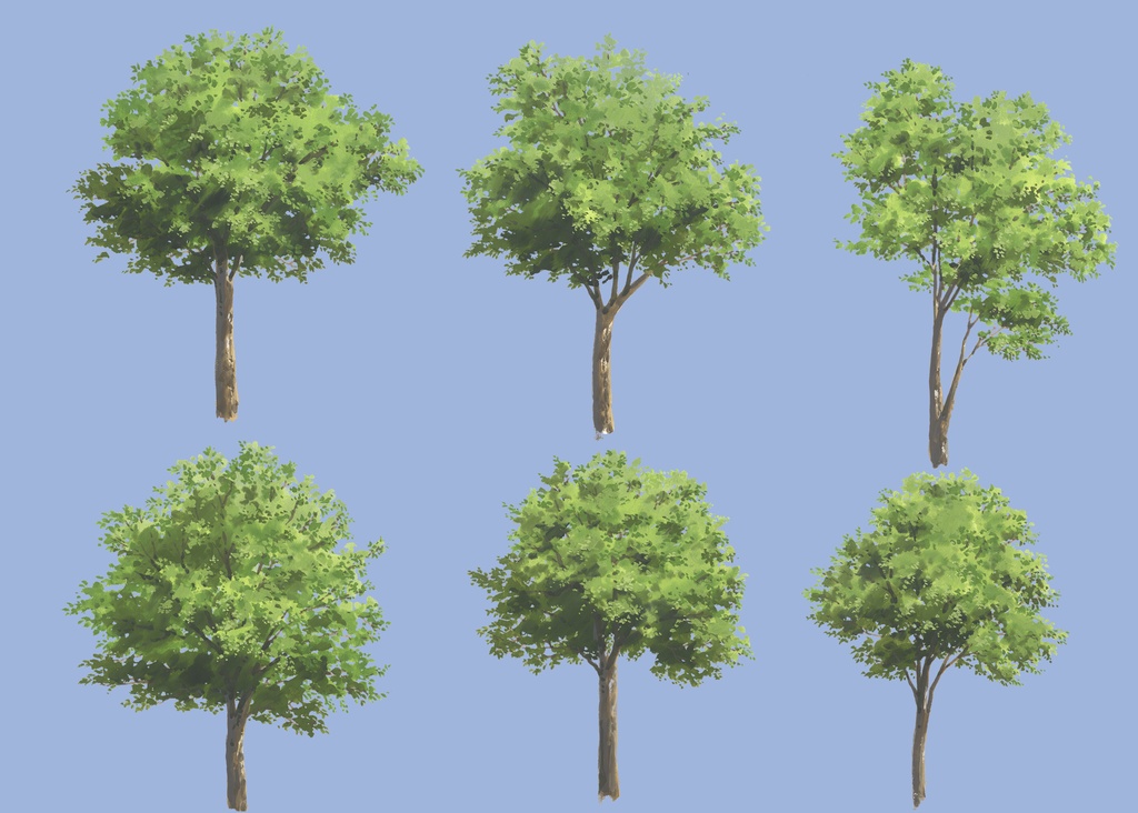 街路樹の素材(600dpi)