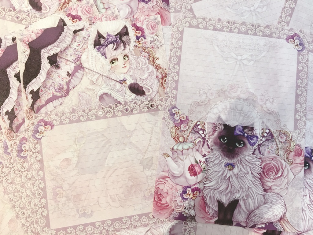 白猫レターセット