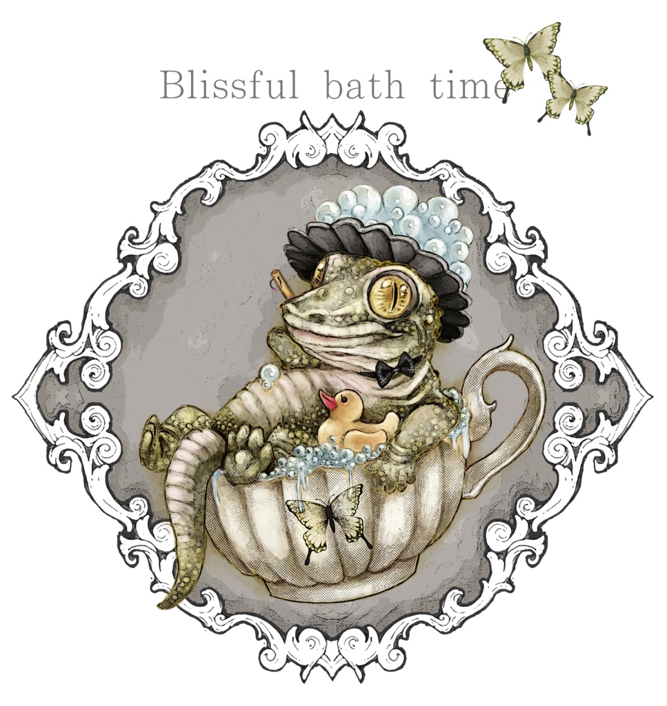 【受注生産】ワニのバスタイムTシャツ