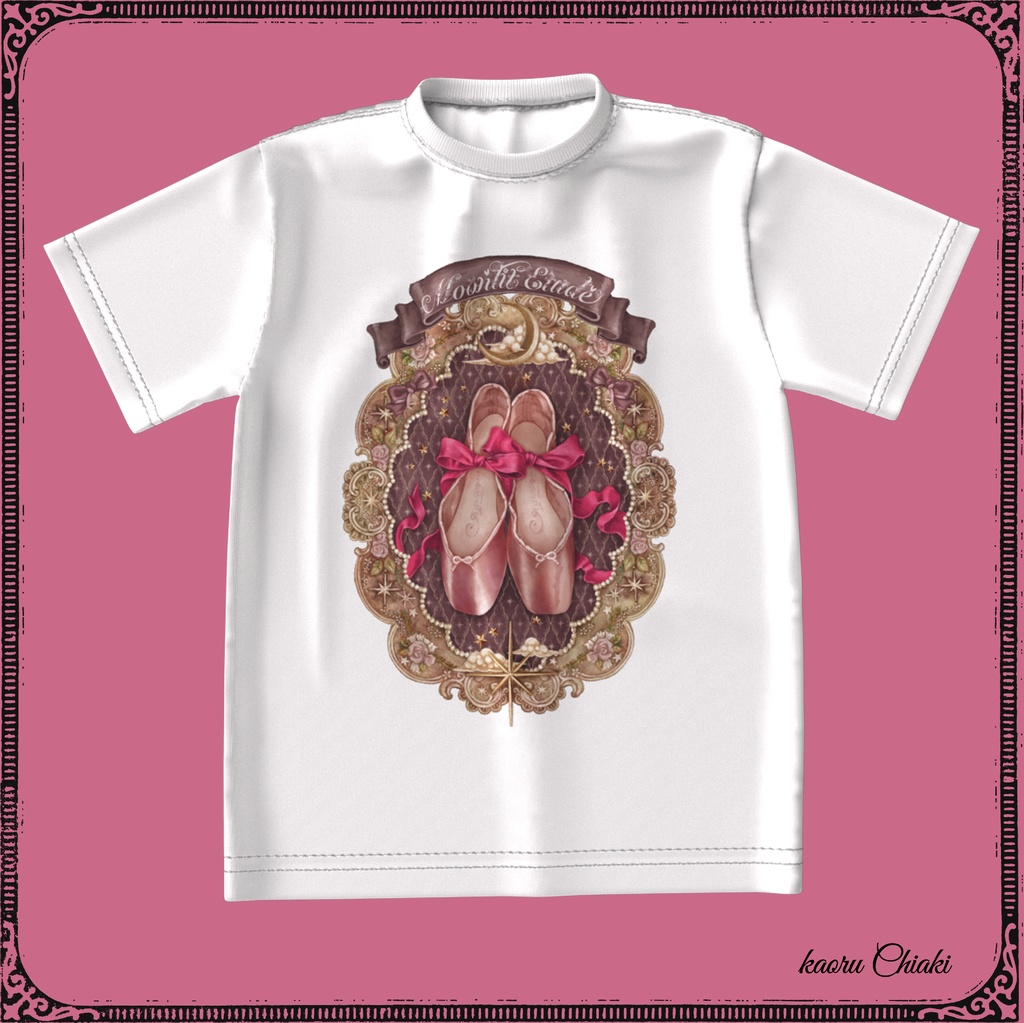 【受注生産】Moonlit EtudeTシャツ トゥシューズ(ブラック・ホワイト)