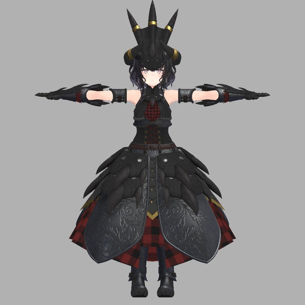 【VRC想定】Hunter Dress【無料!】【サポート終了】