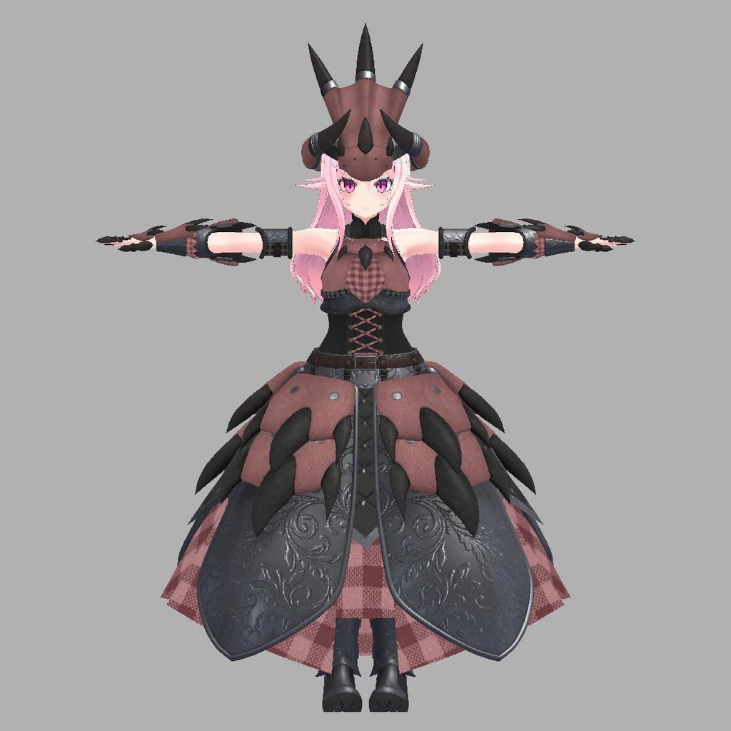 【VRC想定】Hunter Dress【無料!】【サポート終了】