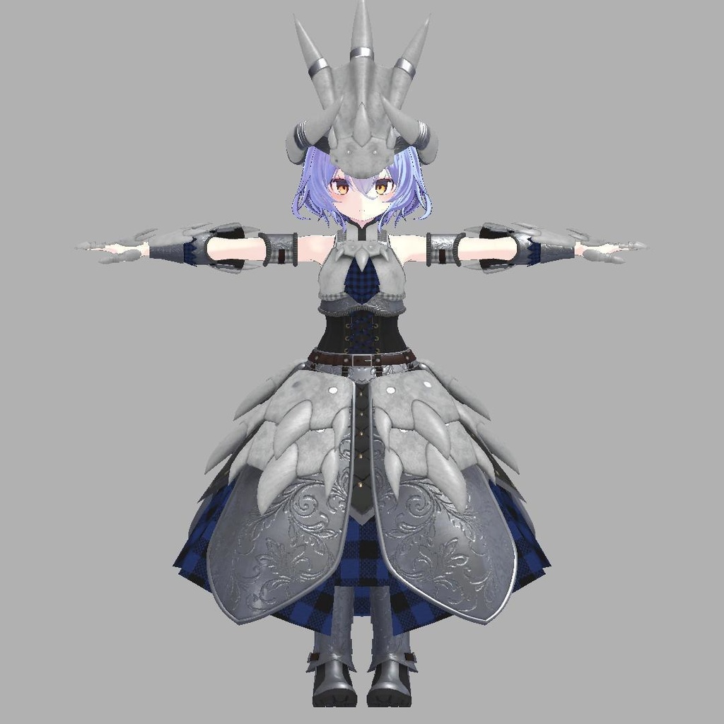 【VRC想定】Hunter Dress【無料!】【サポート終了】