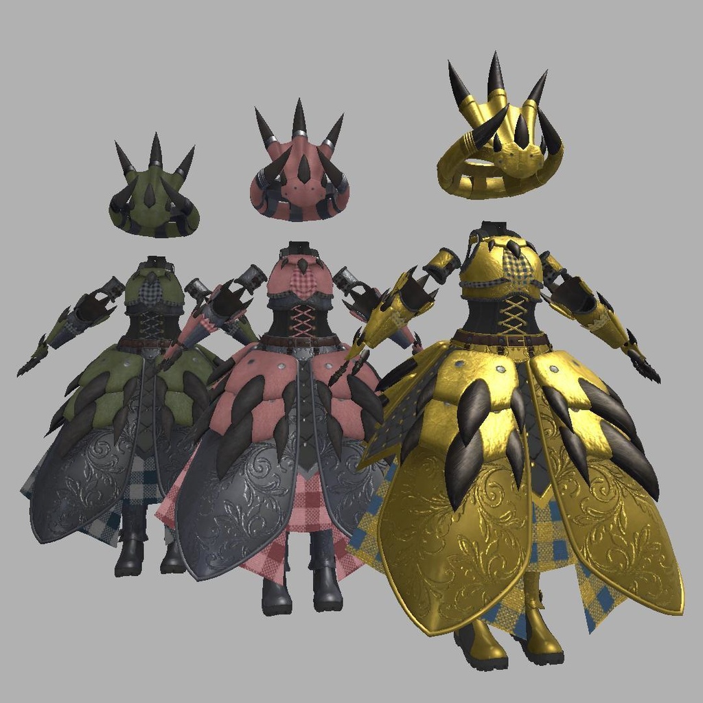 【VRC想定】Hunter Dress【無料!】【サポート終了】