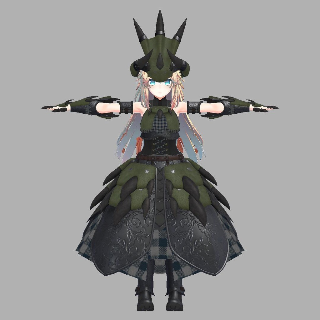 【VRC想定】Hunter Dress【無料!】【サポート終了】