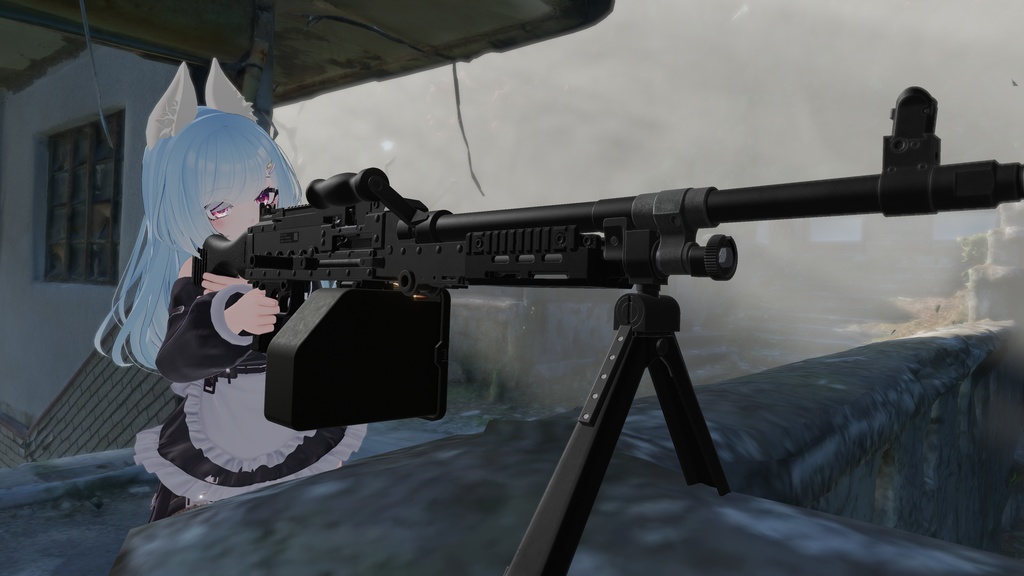 【VRC推奨】M240SE【side edition】※ポリゴン数多いです※