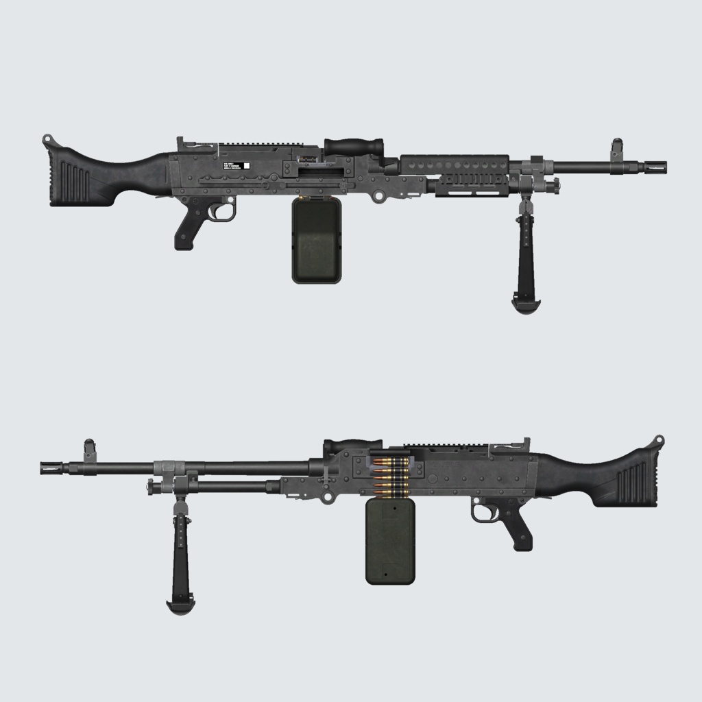 【VRC推奨】M240SE【side edition】※ポリゴン数多いです※