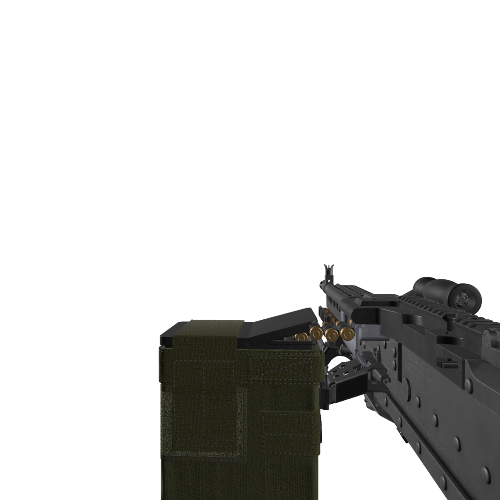 【VRC推奨】M240B※ポリゴン数多いです※