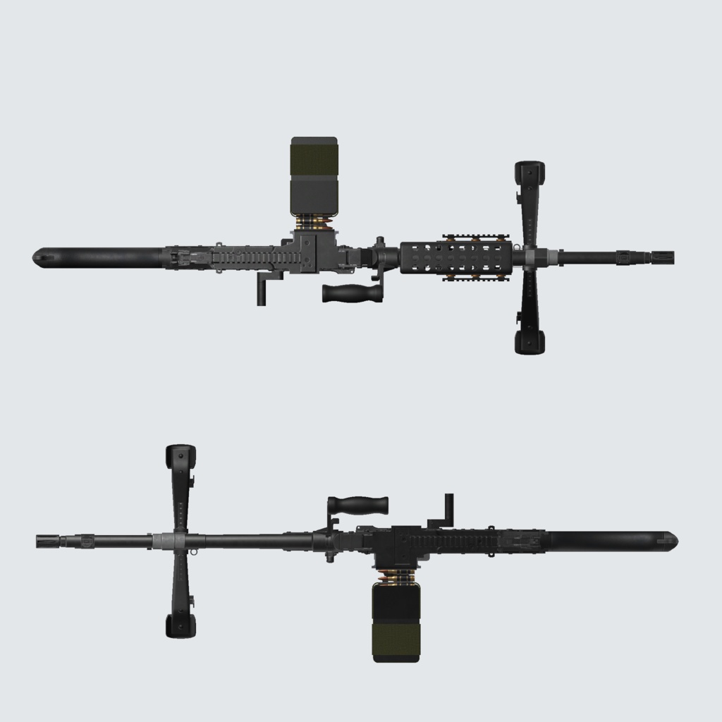 【VRC推奨】M240B※ポリゴン数多いです※