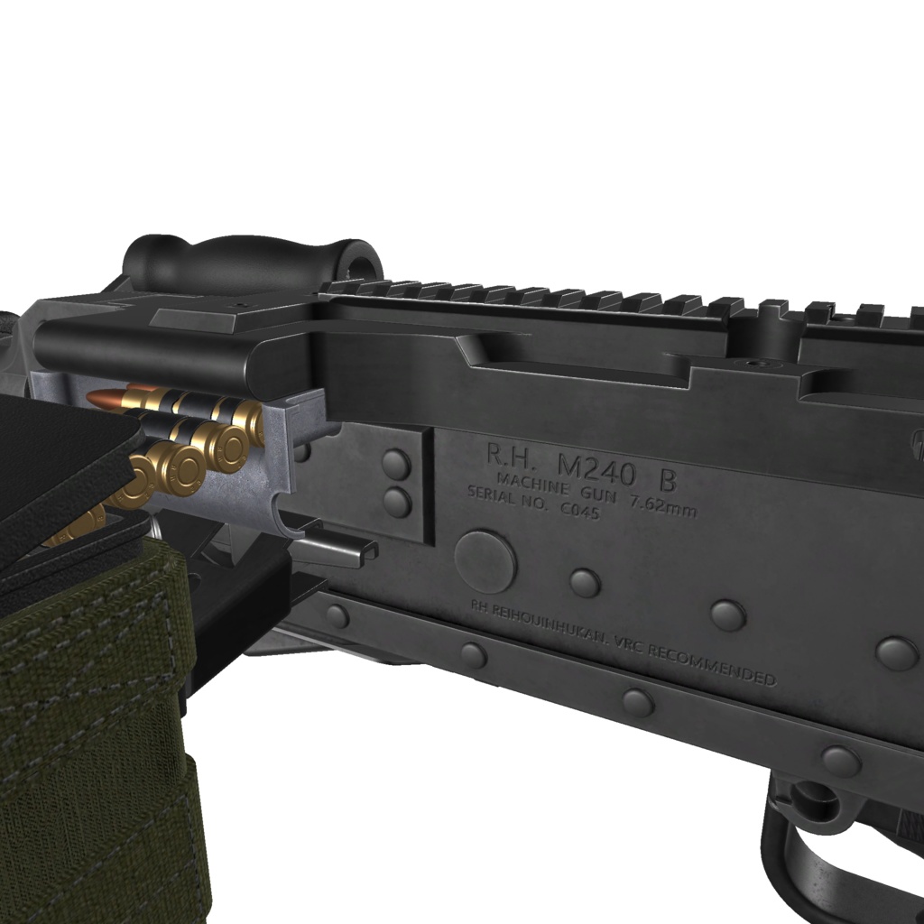 【VRC推奨】M240B※ポリゴン数多いです※