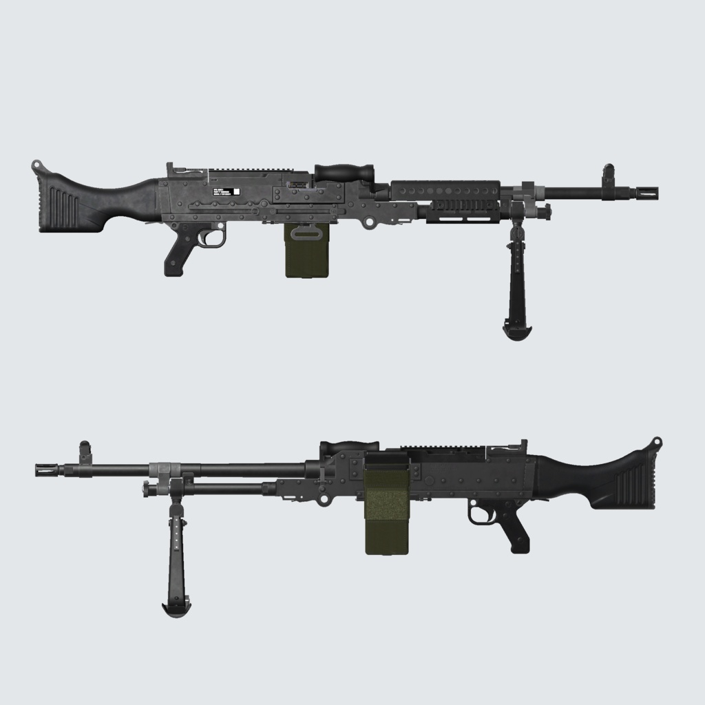 【VRC推奨】M240B※ポリゴン数多いです※