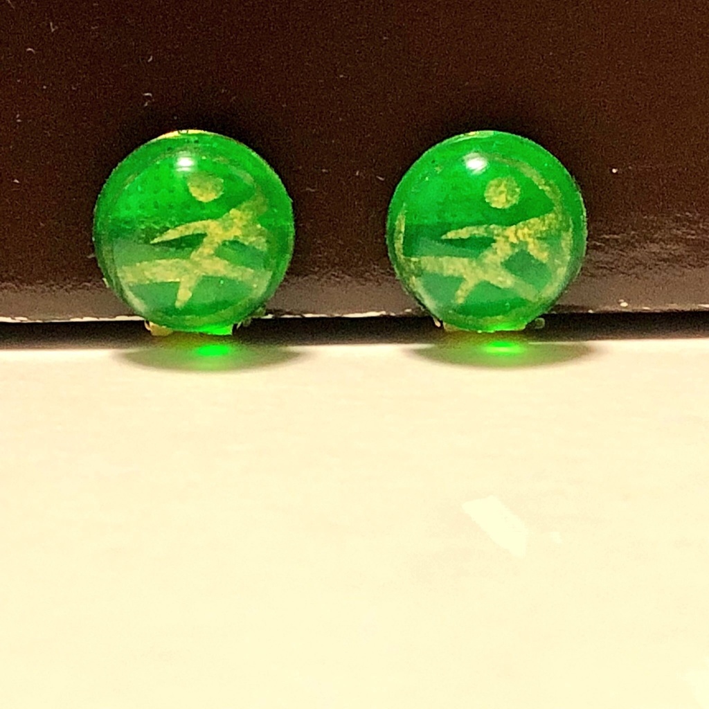 切り絵紋イヤリング