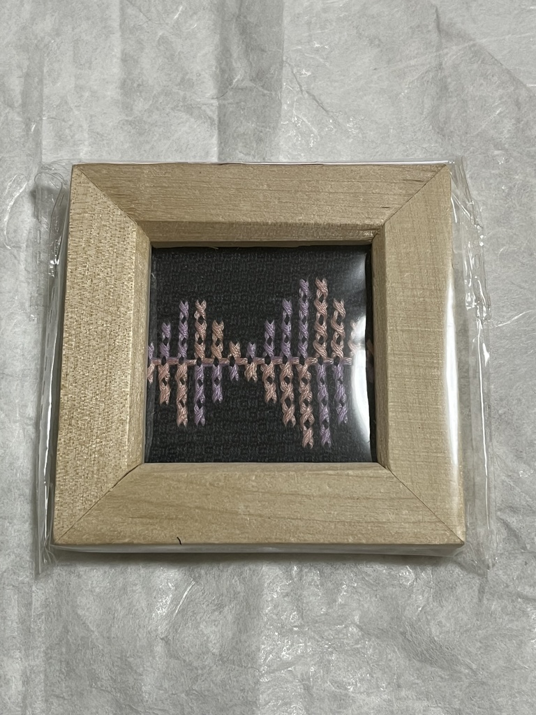 スウェーデン刺繍のミニ額縁