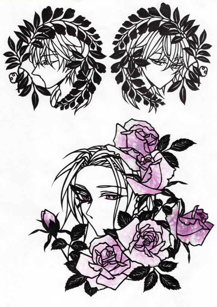 刀剣乱舞切り絵原画