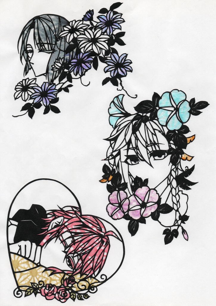 刀剣乱舞切り絵原画