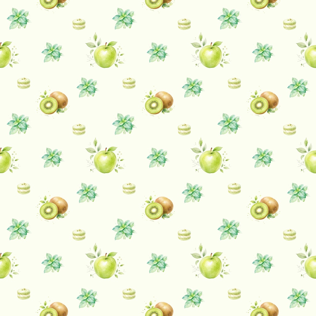 デザインペーパー|フルーツ|りんご| 🍏 Watercolor Apple |ラッピングペーパー|水彩|5柄セット