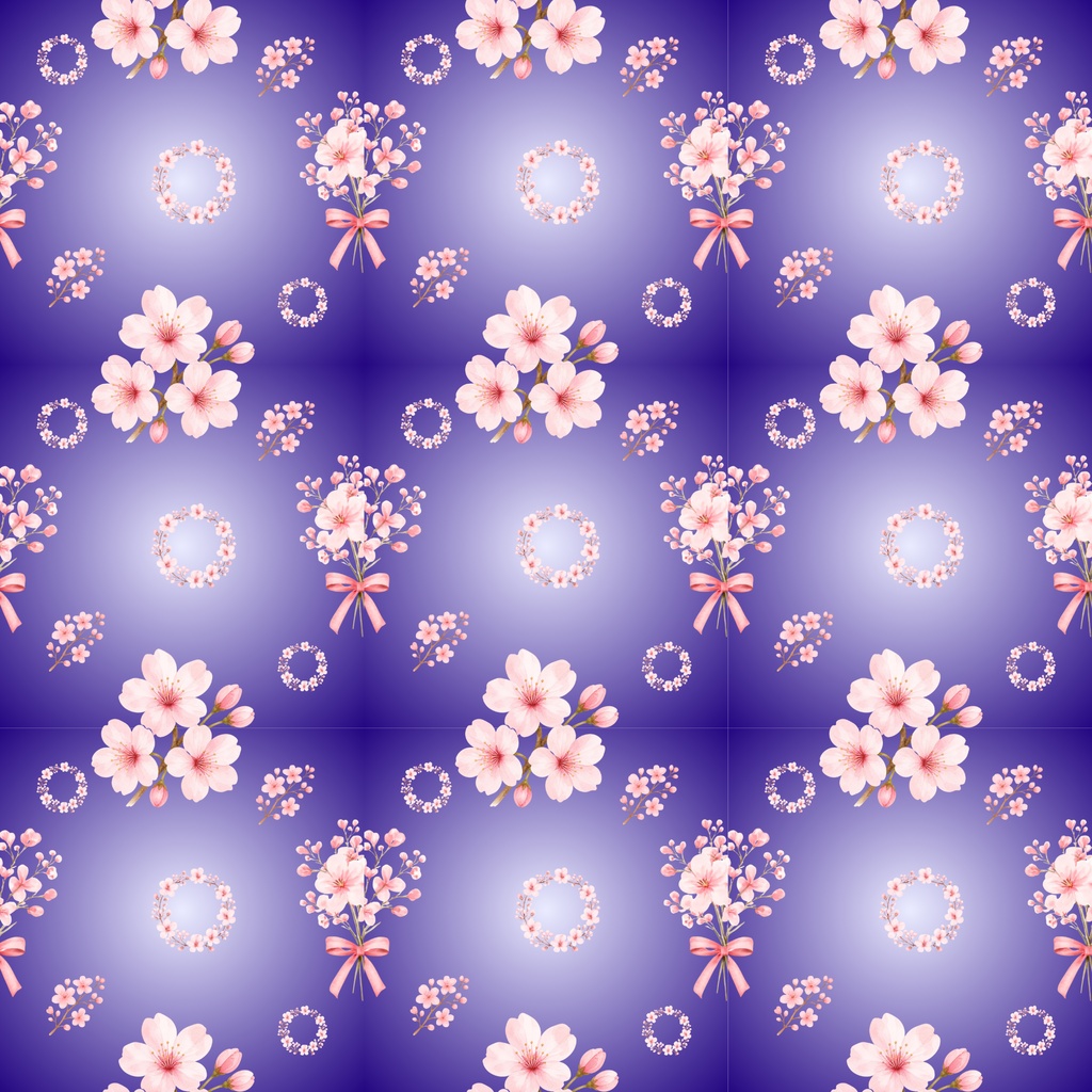🌸 Flower Collection Blue Version 6パターン