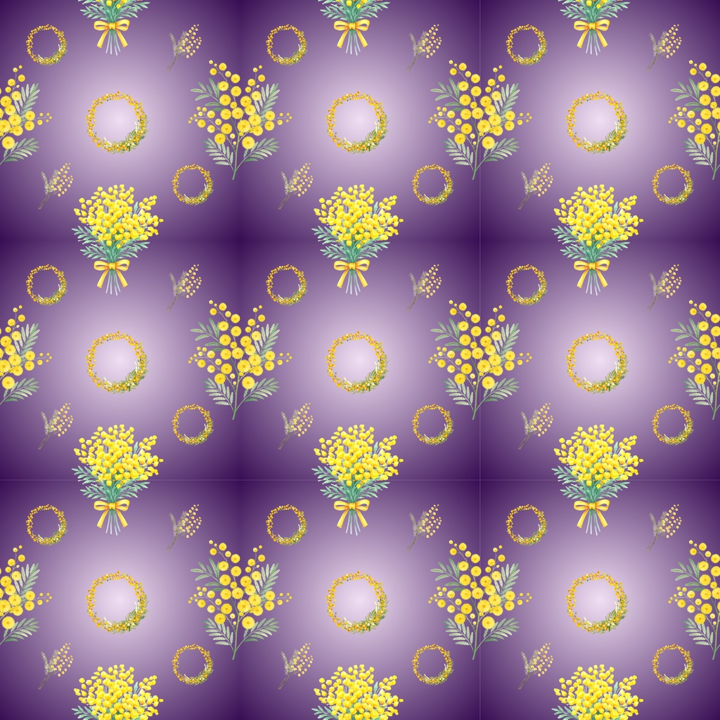 🌼 Mimosa Collection(グラデーション6色背景)