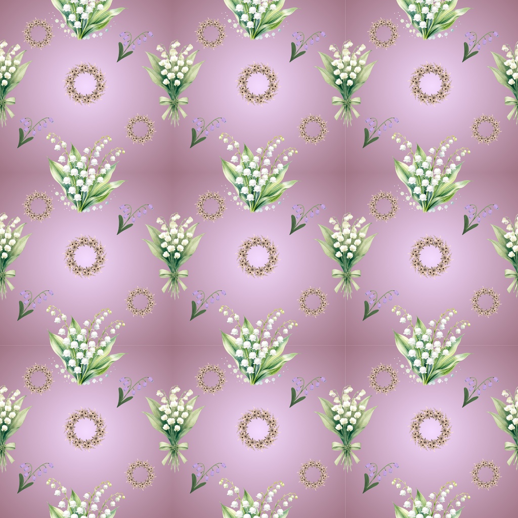 🤍 Lily of the Valley Collection(グラデーション6色背景)