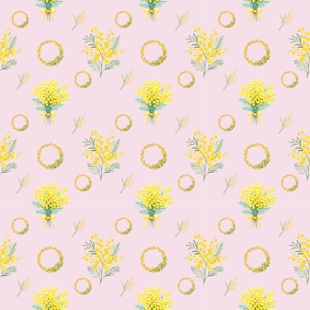 🌼 Mimosa Collection(6色背景)