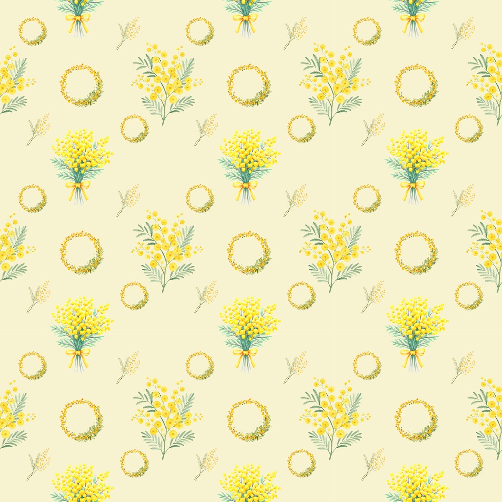 🌼 Mimosa Collection(6色背景)