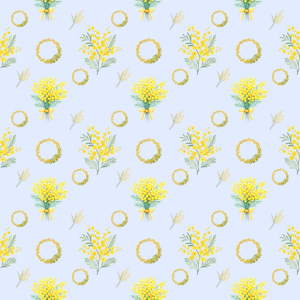 🌼 Mimosa Collection(6色背景)