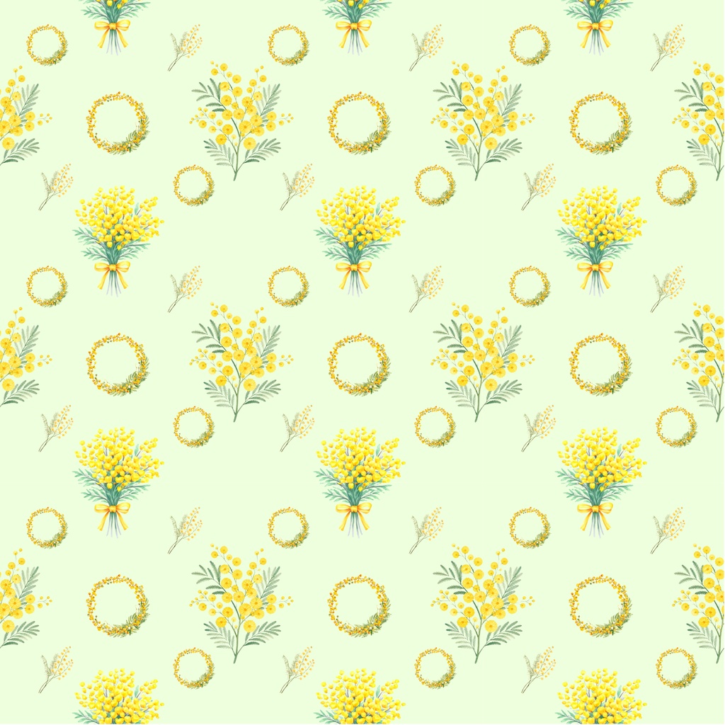 🌼 Mimosa Collection(6色背景)