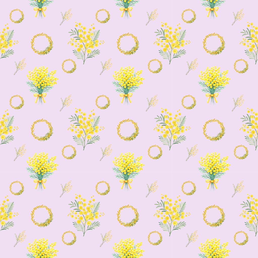 🌼 Mimosa Collection(6色背景)