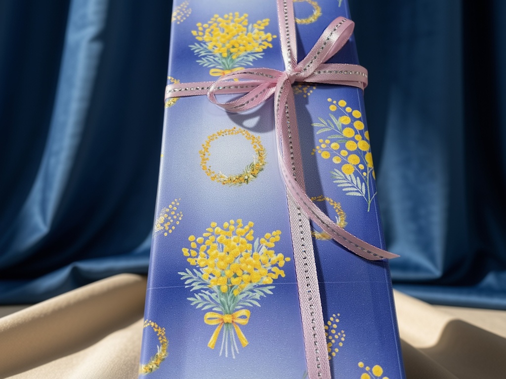 デザインペーパー|ミモザ|みもざ|🌼 Mimosa Collection|ラッピングペーパー|水彩|6柄セット