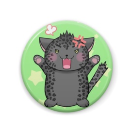 Vtuber零園寺ソラ缶バッジ Ｂ（怒クロver.)