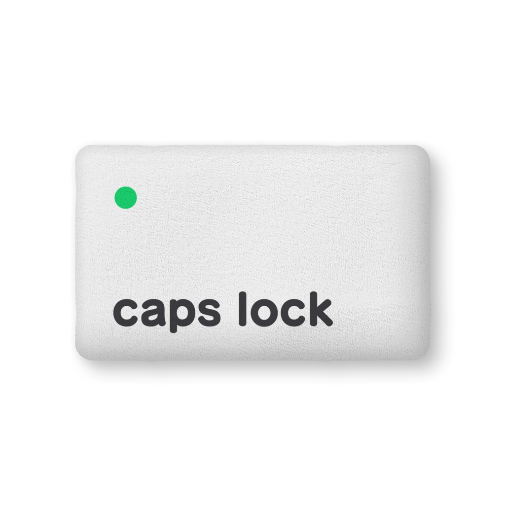 気の済むまで殴れるcaps lockクッション