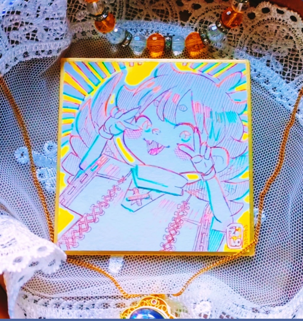 [オリジナル色紙]  キラキラ, Hiro