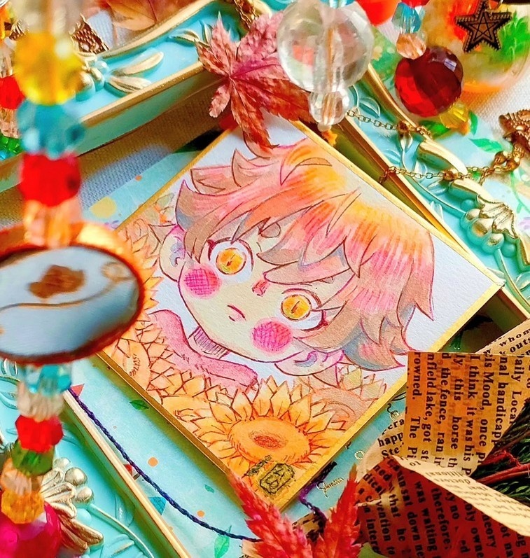 [オリジナル色紙]小さな収穫, Hiro