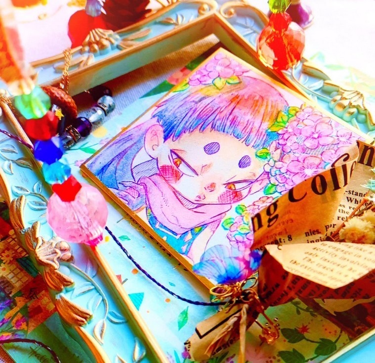 [オリジナル色紙]小さな収穫, Ketu