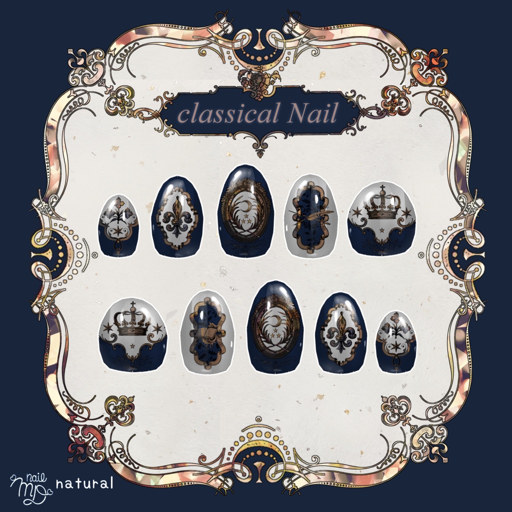 【MDollnail対応】ClassicalNail【4アバターMA対応】
