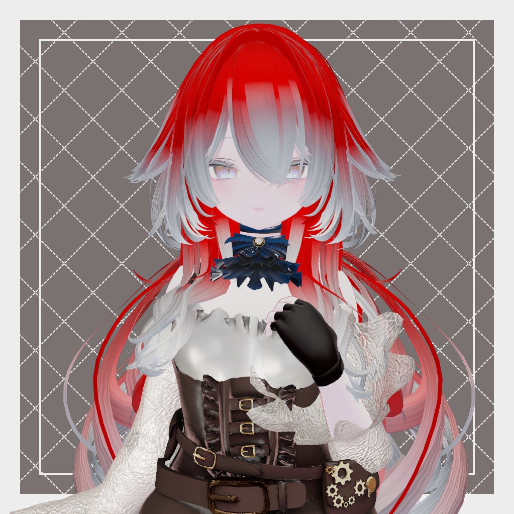 【ルルネ専用】Hair Gradation Mask【マテリアル付き】