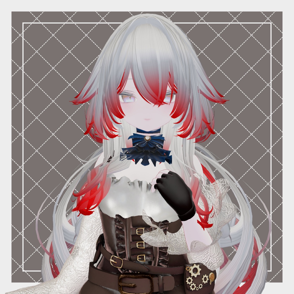 【ルルネ専用】Hair Gradation Mask【マテリアル付き】