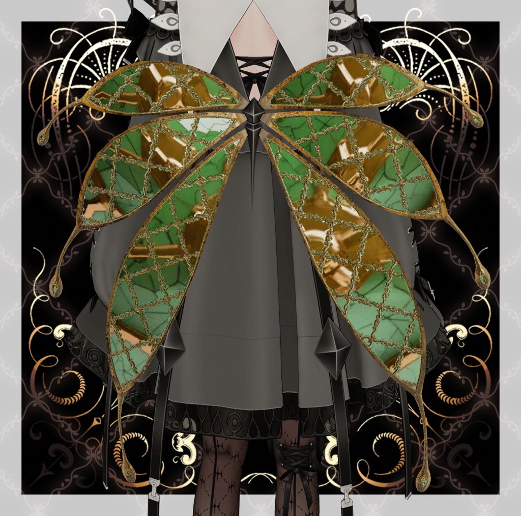 【ゾメちゃん専用】Zome_Wing deco【マテリアル】