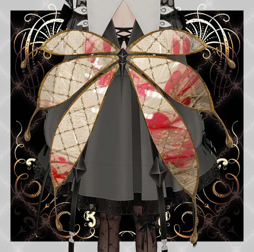 【ゾメちゃん専用】Zome_Wing deco【マテリアル】