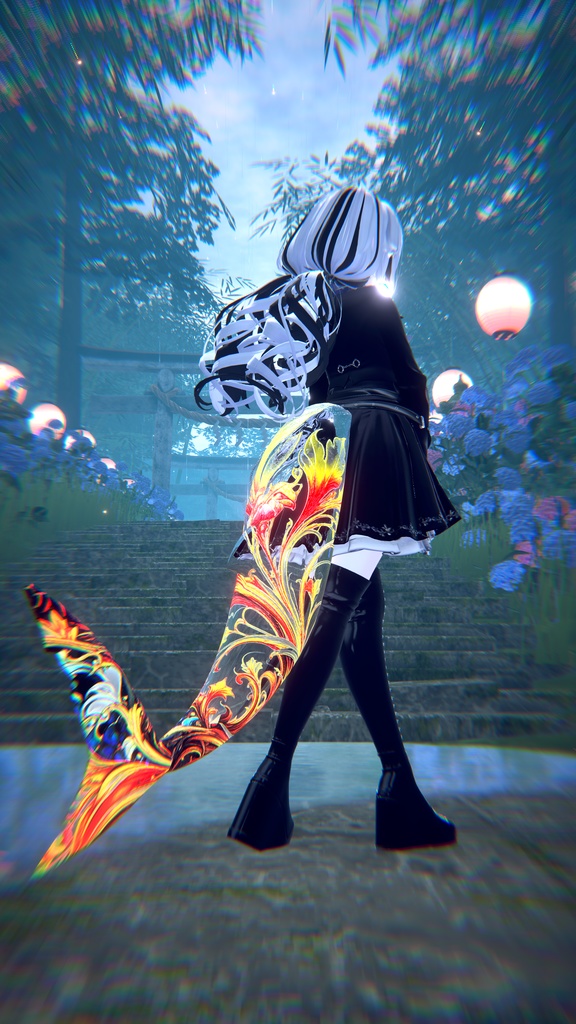 【汎用マテリアル】Glass Tail【VRChat】