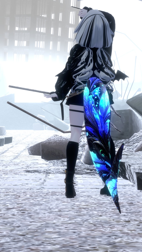 【汎用マテリアル】Glass Tail【VRChat】