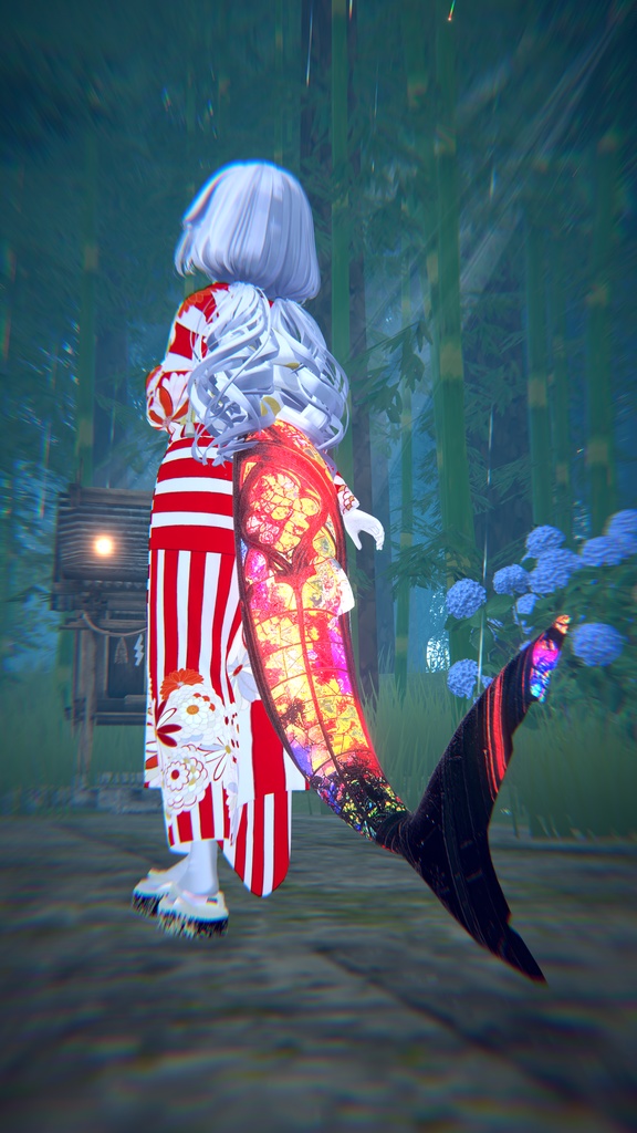 【汎用マテリアル】Glass Tail【VRChat】