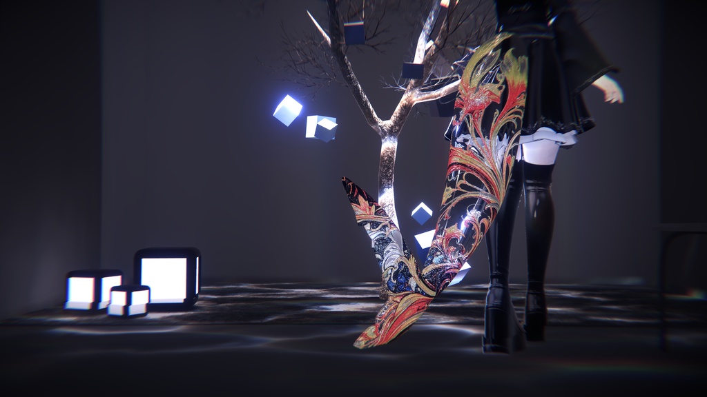 【汎用マテリアル】Glass Tail【VRChat】