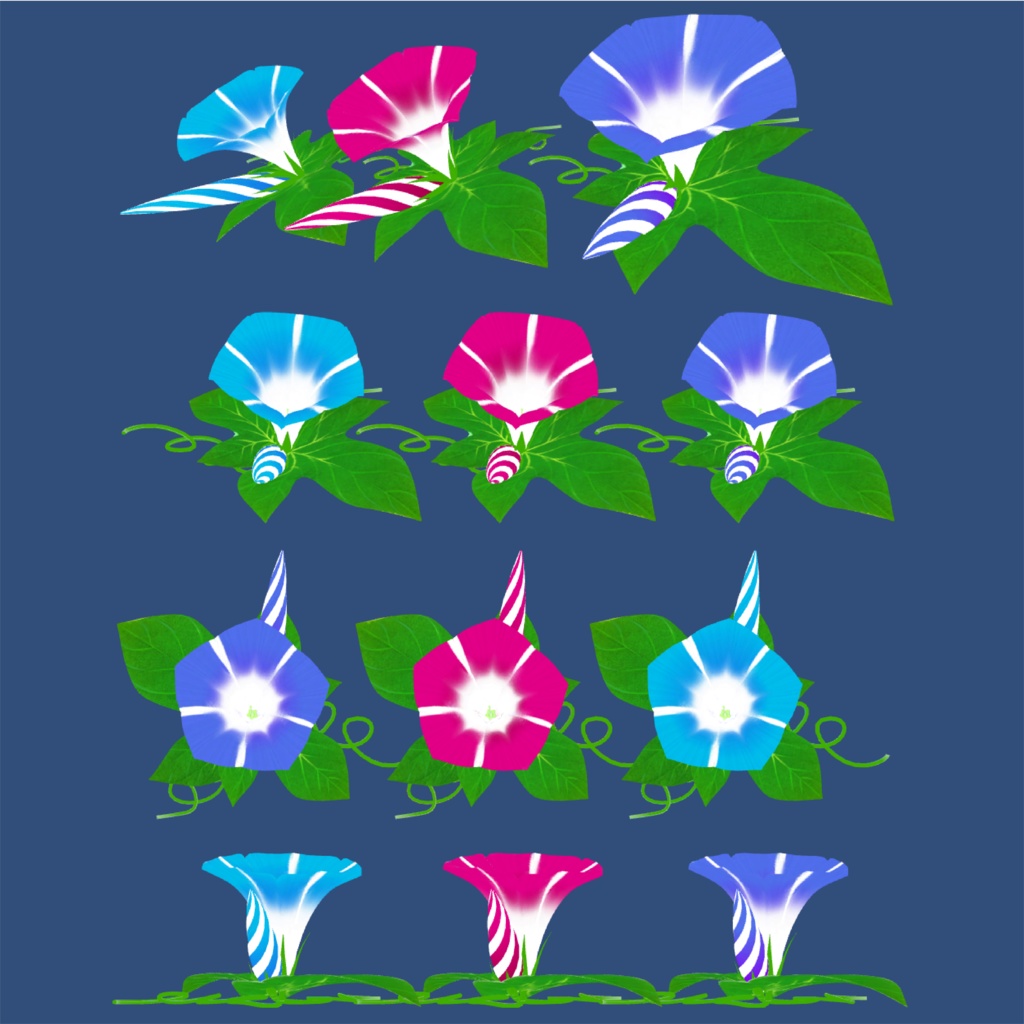 朝顔-Asagao-花飾り