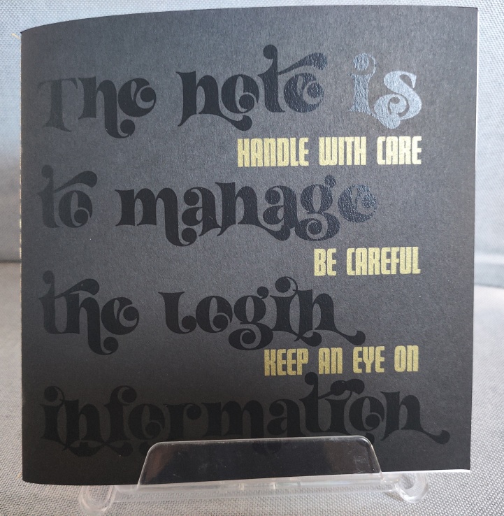 ログイン情報管理帳